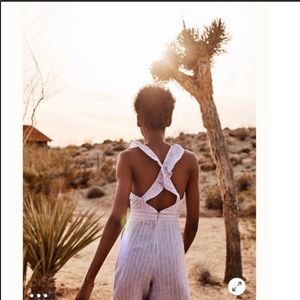 Anthropologie Nantucket Striped Jumpsuit